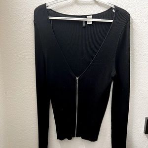 H&M Divided Ribbed Sweater Top